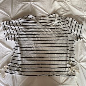 Striped crop top